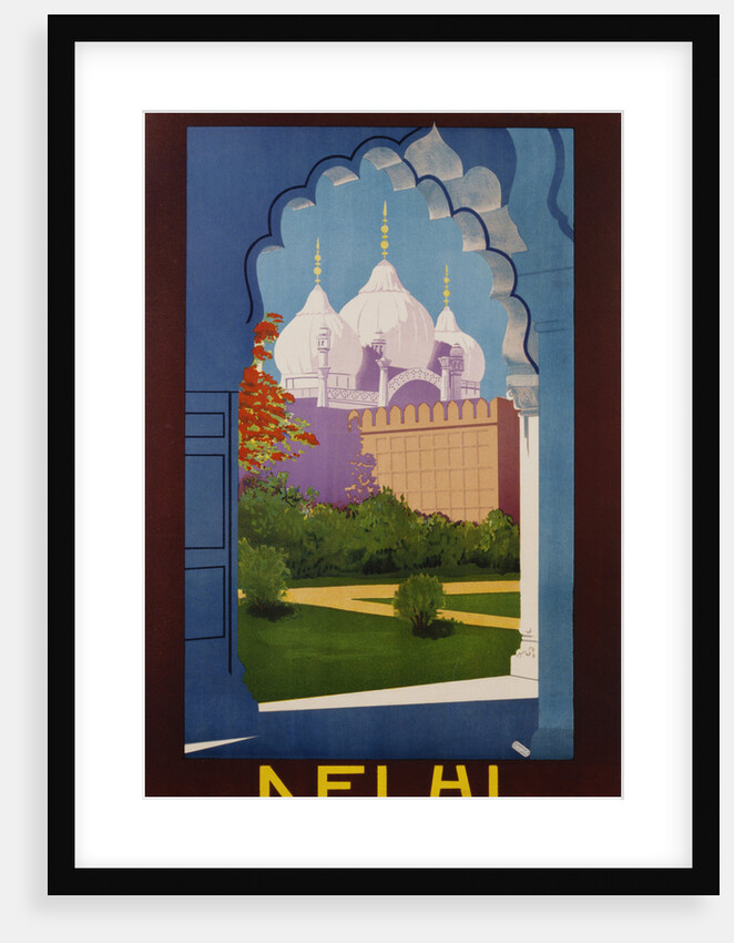 Visit India - Indian State Railways, Delhi Poster by Gtait