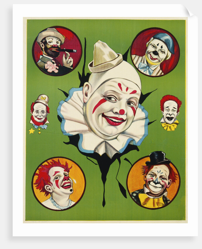 Menage of Clowns Poster by Anonymous