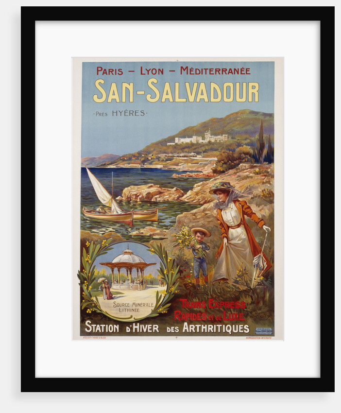 San-Salvadour Poster by Ernest Louis Lessieux