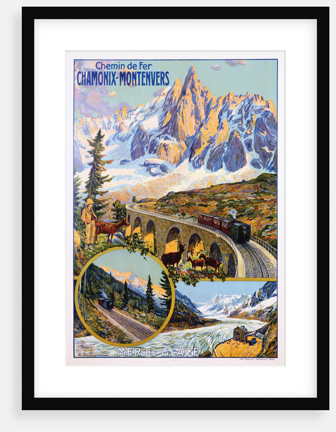 Chamonix-Montenvers Poster by David Dellepiane
