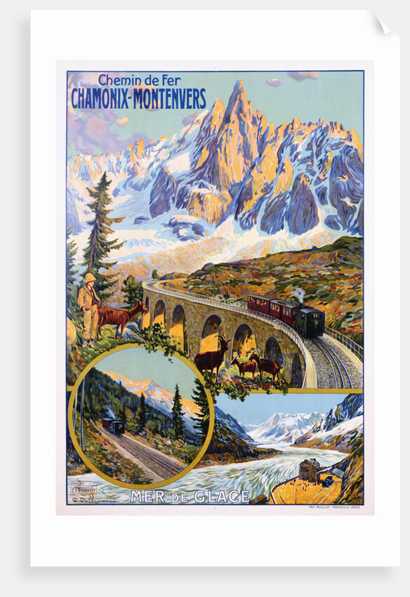 Chamonix-Montenvers Poster by David Dellepiane
