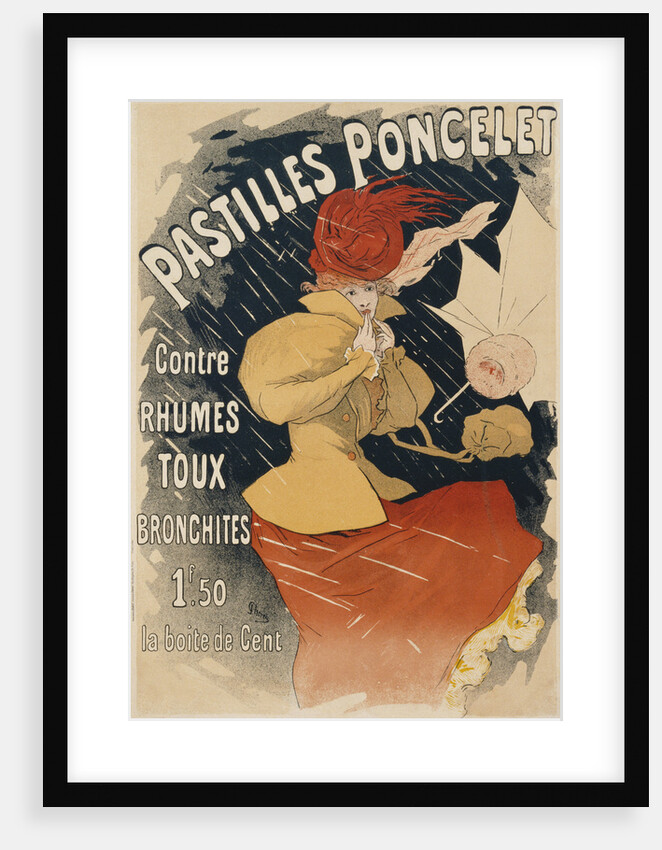 Pastilles Poncelet Poster by Jules Cheret