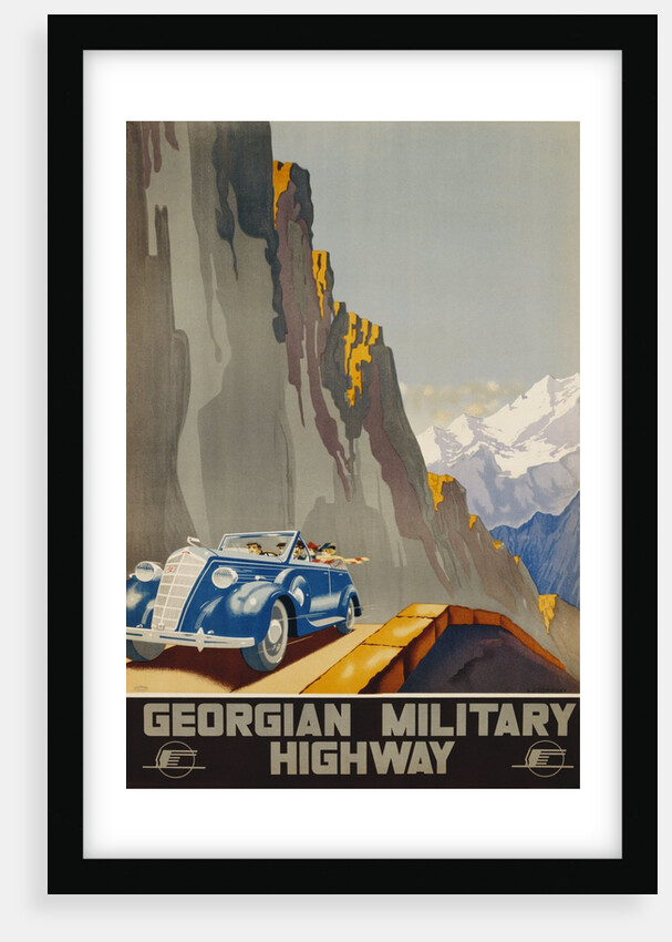 Georgian Military Highway Poster by Alexander Jitomirsky