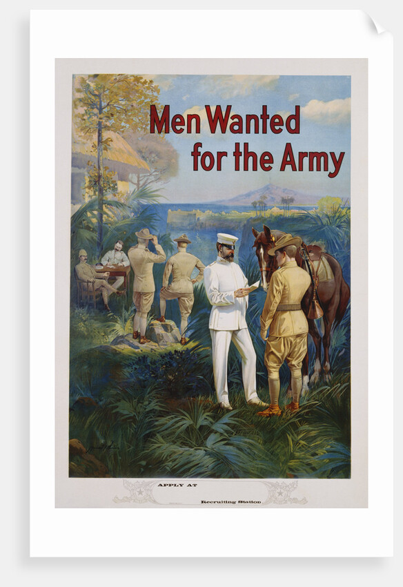 Men Wanted for the Army Recruitment Poster by Michael P. Whelan