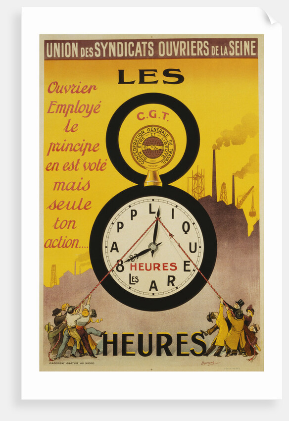 Les 8 Heures Work Incentive Poster by Doumenq