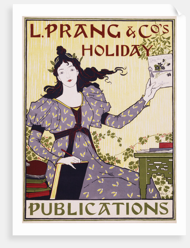 L. Prang & Co.'s Holiday Publications Poster by Louis John Rhead
