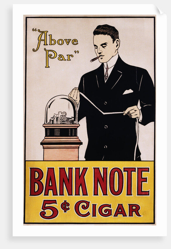 Bank Note 5 Cent Cigar Poster by Anonymous