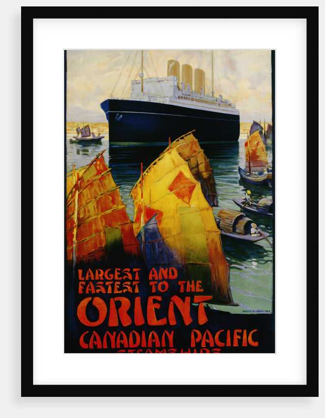 Largest and Fastest to the Orient Poster by Anonymous