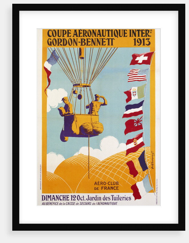 Coupe Aeronautique Gordon-Bennett Poster by A. Gournay