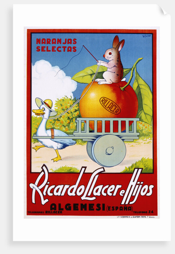 Ricardo Llacer e Hijos Poster by A. Carot