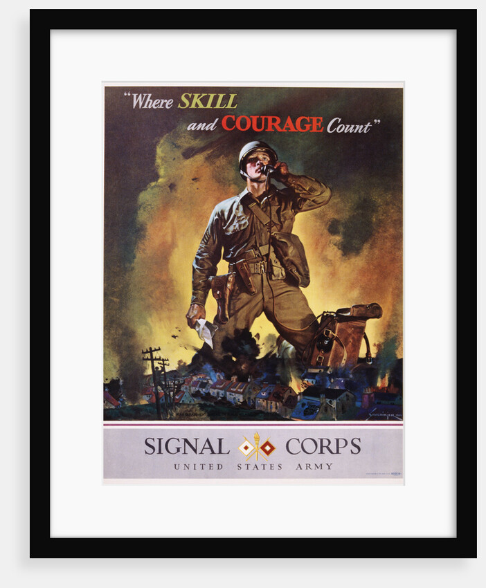 Signal Corps Recruitment Poster by Jes Schlaikjer