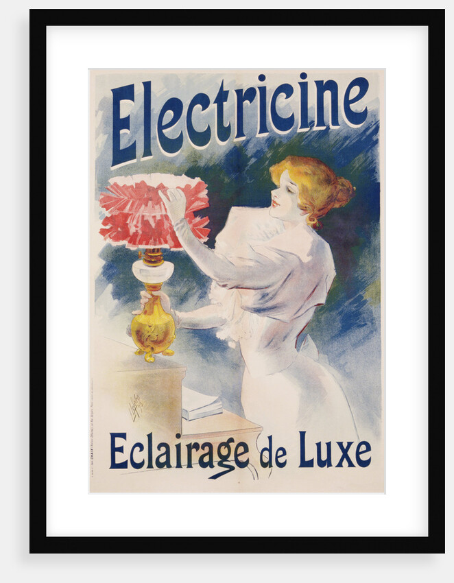Electricine Poster by Lucien Lefevre