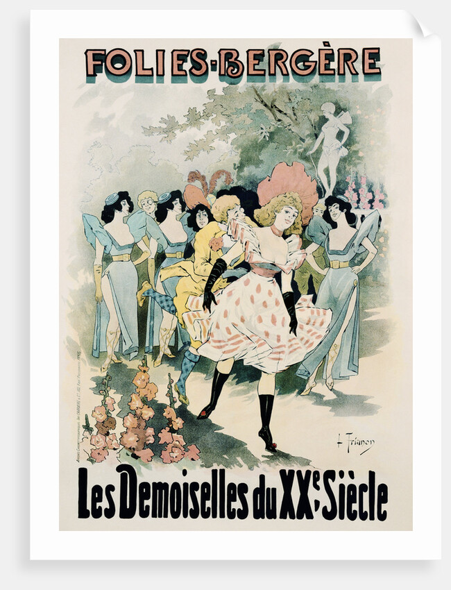 Folies-Bergere: Les Demoiselles du Vingtieme Siecle Poster by A. Trinquier-Trianon