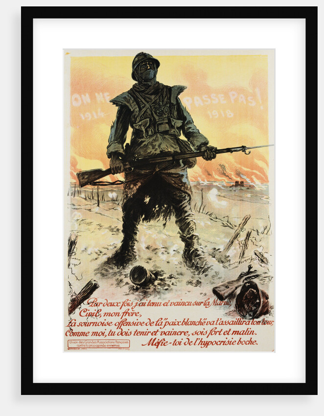 On Ne Passe Pas! Poster by Maurice Neumont