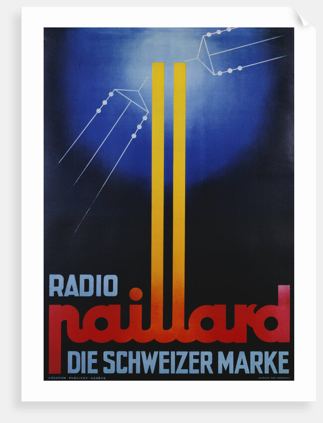 Radio Paillard: Die Schweizer Marke Poster by Corbis