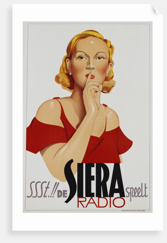 Ssst!! de Siera speelt Radio Poster by Anonymous