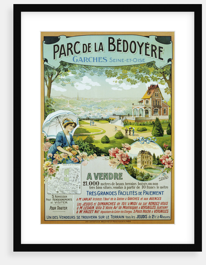 Parc de la Bedoyere Real-Estate Poster Advertisement by A. Quendray