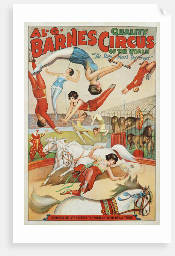 Al G. Barnes Circus - Quality Circus of the World Poster by Anonymous