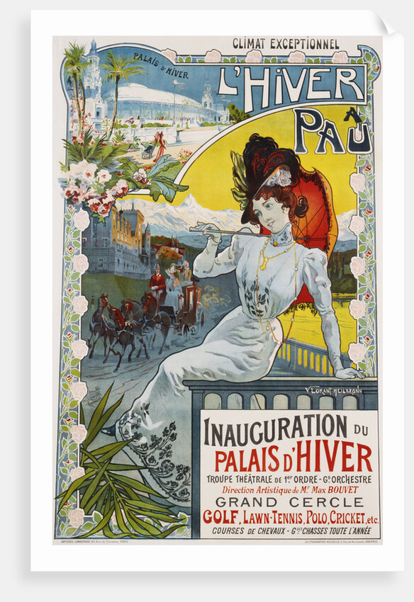 L'Hiver a Pau Poster by Vincent Lorant-Heilbronn