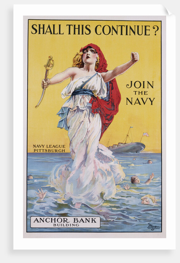Shall This Continue? Join the Navy Recruitment Poster by Anonymous