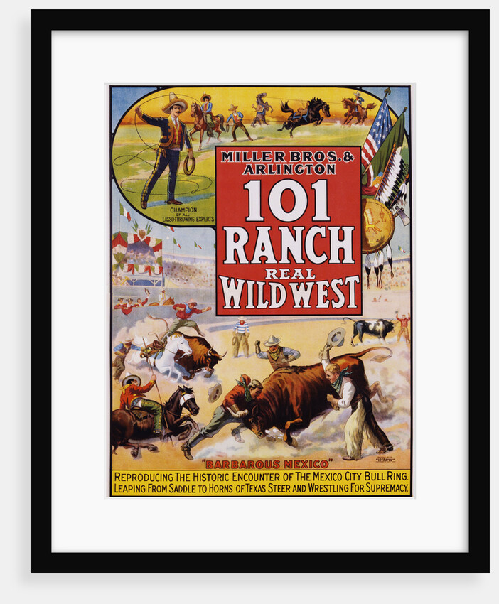 101 Ranch Real Wild West Poster by Anonymous