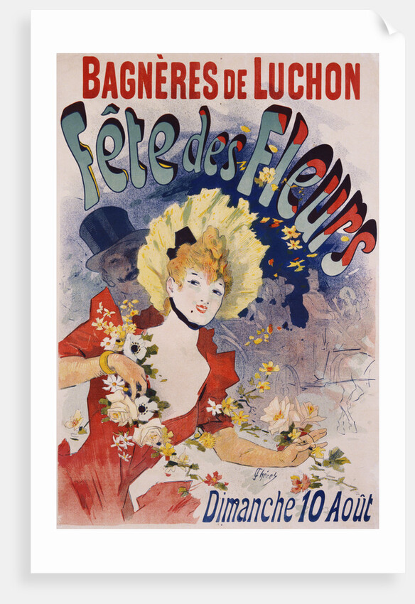 Bagneres de Luchon Fete des Fleurs Poster by Jules Cheret