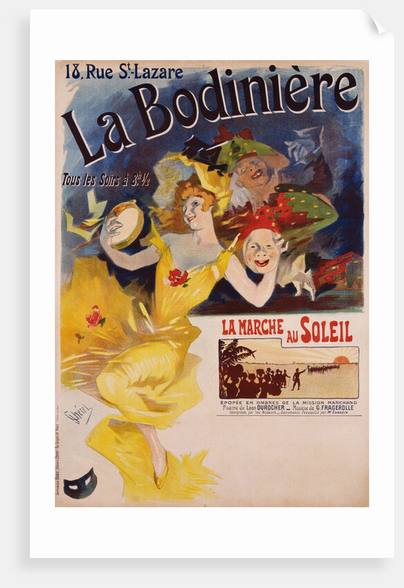 La Bodiniere Poster by Jules Cheret