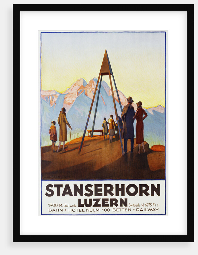 Stanserhorn Luzern Poster by Ernst Hodel