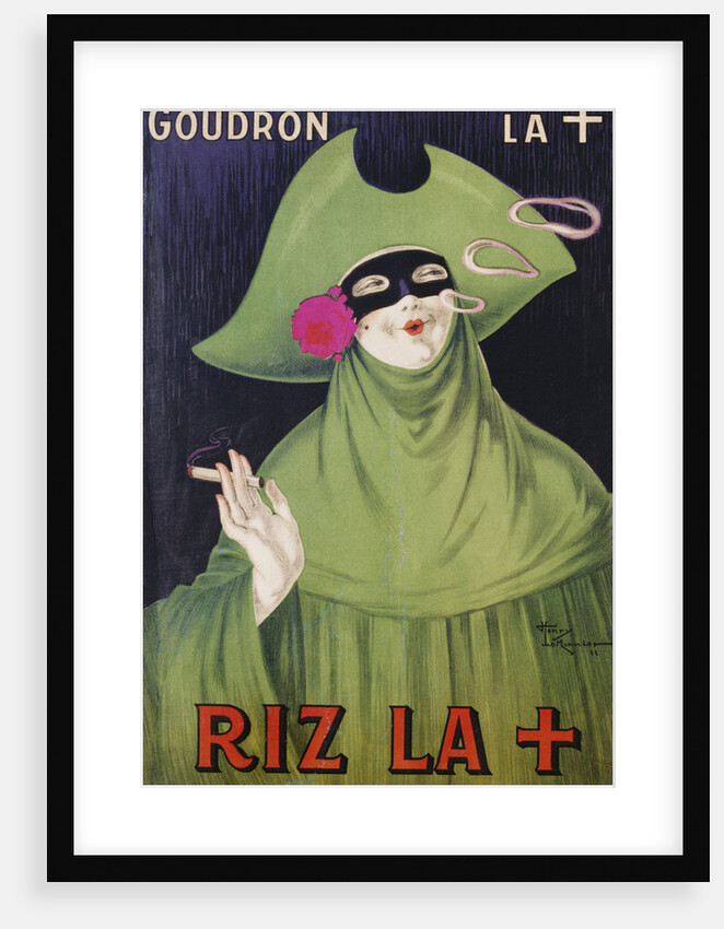 Riz La + Tobacco Paper Poster Advertisement by Henry Le Monnier