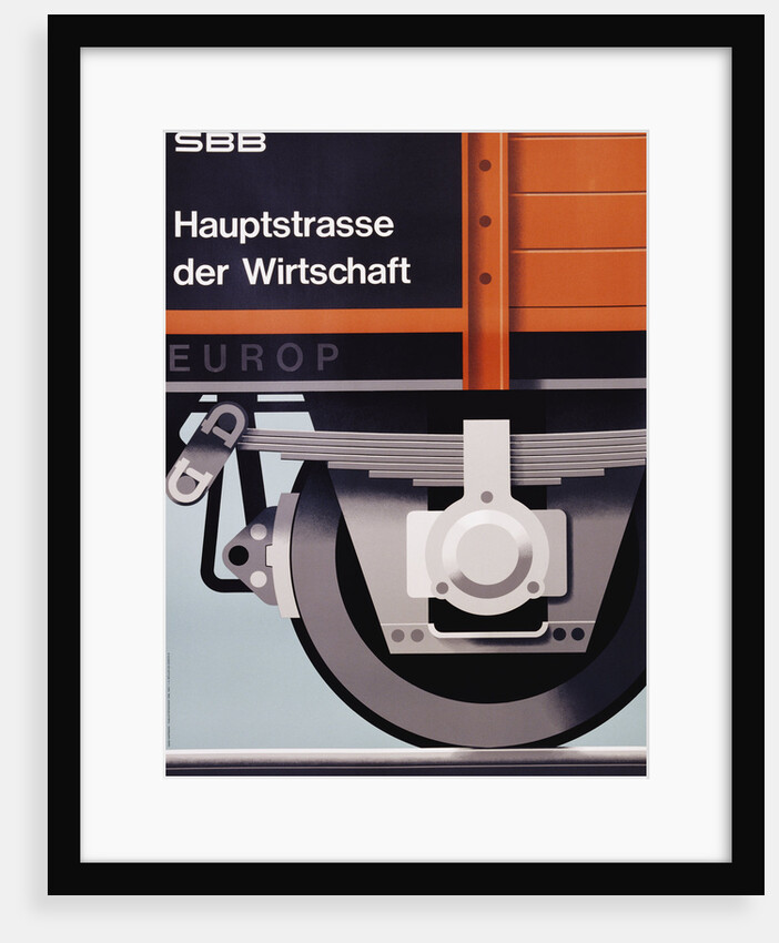 Hauptstrasse der Wirtschaft Poster by Hans Hartmann