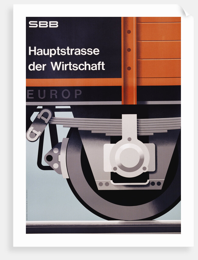 Hauptstrasse der Wirtschaft Poster by Hans Hartmann