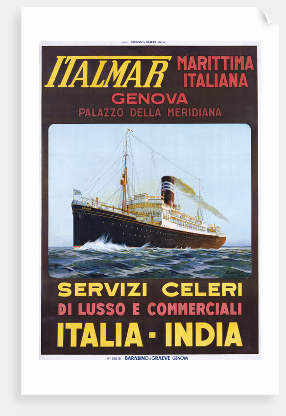Italmar Marittima Italiana Poster by Anonymous