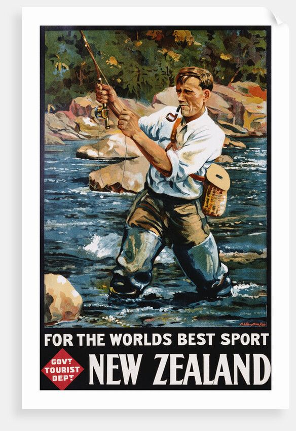 For the World's Best Sport, New Zealand Poster by M.A. Poulton