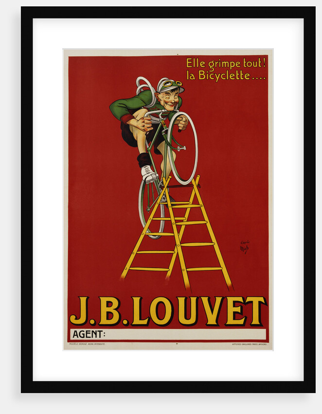 J.B. Louvet Bicycles Poster by D'Apres Mich