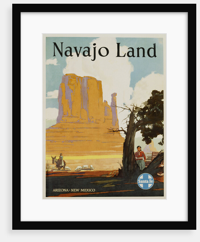 Navajo Land Santa Fe Railway Poster by Anonymous