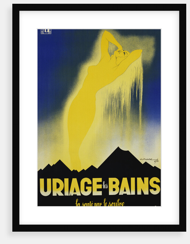 Uriage les Bains Hot Spings Poster by Gaston Gorde