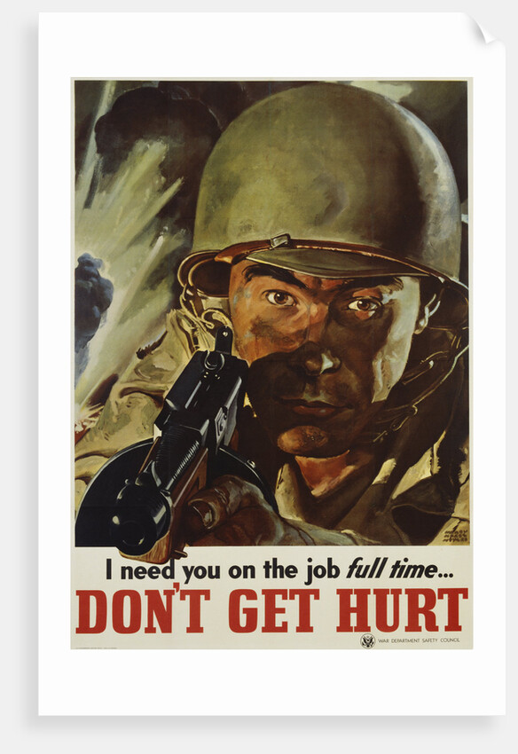 I Need You On the Job Full Time - Don't Get Hurt Poster by Margy Morse Meyers