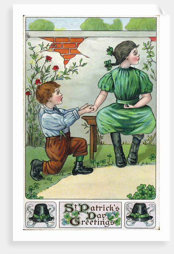 St. Patrick's Day Greetings Greeting Card by Anonymous