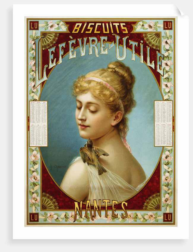 Biscuits Lefevre-Utile Poster by A.J. Chantron