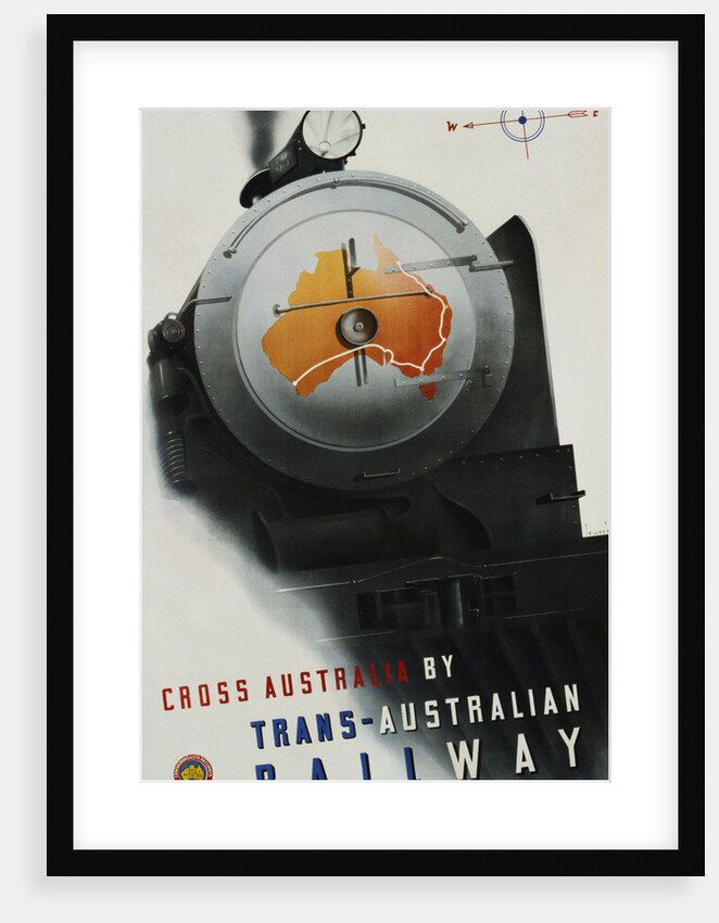 Trans-Australian Railway Poster by Gert Sellheim