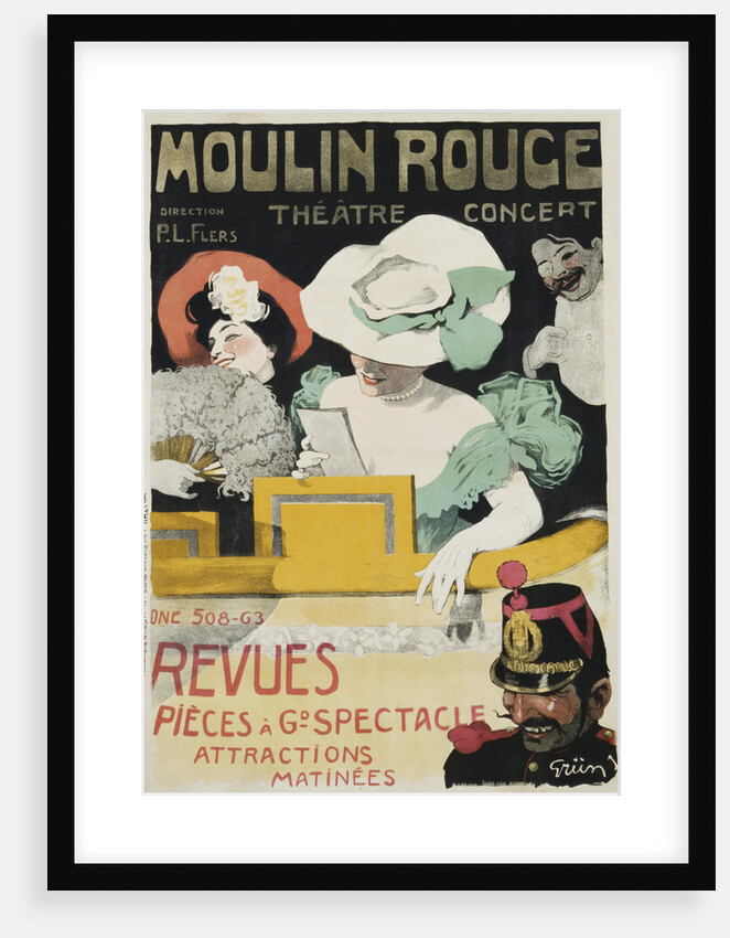 Moulin Rouge Poster by Jules Alexandre Grun