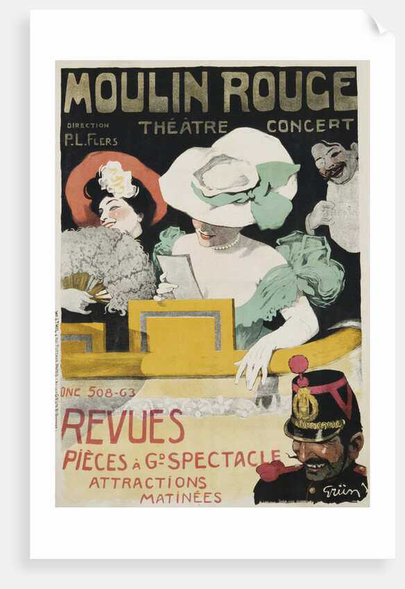 Moulin Rouge Poster by Jules Alexandre Grun