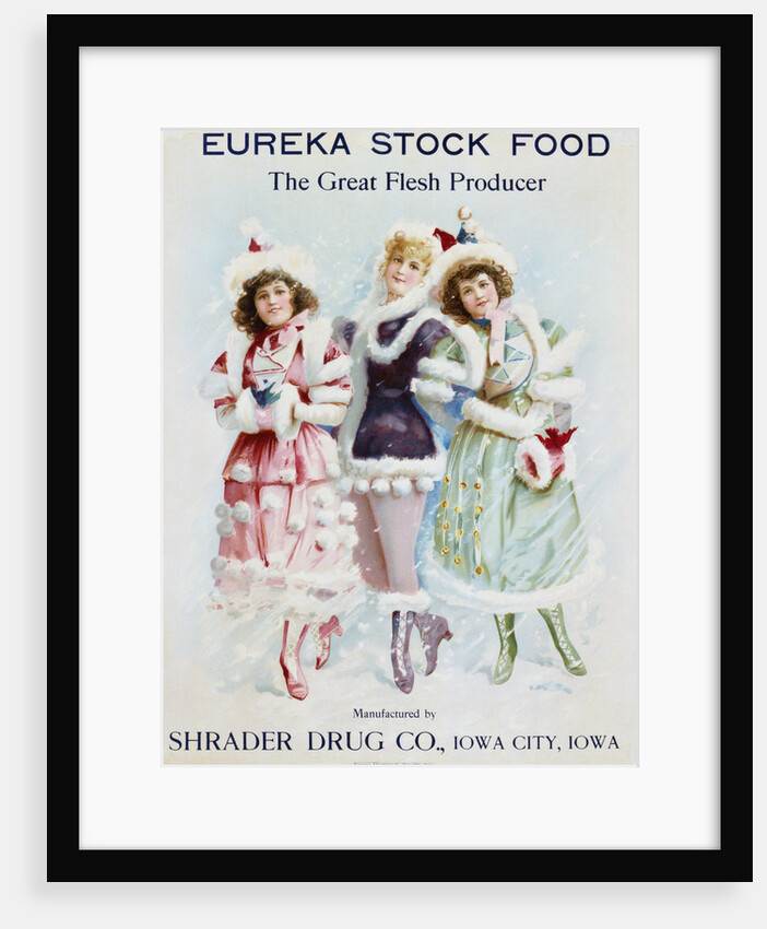 Eureka Stock Food: The Great Flesh Producer Advertising Poster by Anonymous