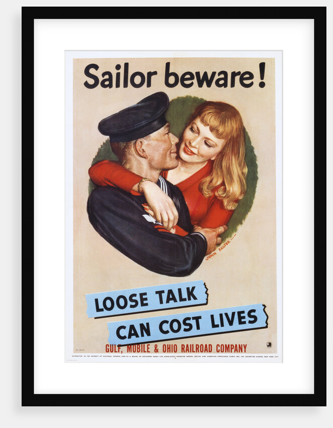 Sailor Beware! Poster by John Falter