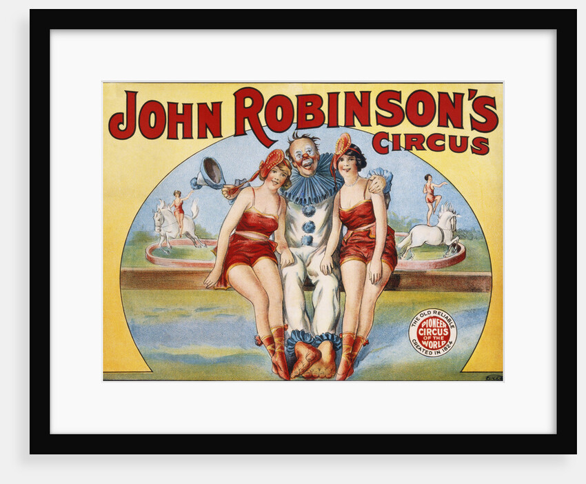 John Robinson's Circus Poster by Anonymous