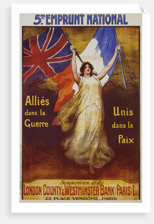 Allies Dans La Guerre Poster by Firmin Bouisset