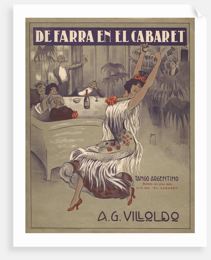 De Farra en el Cabaret Tango Sheet Music Cover by Anonymous