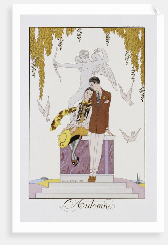 L'Automne Poster by Georges Barbier