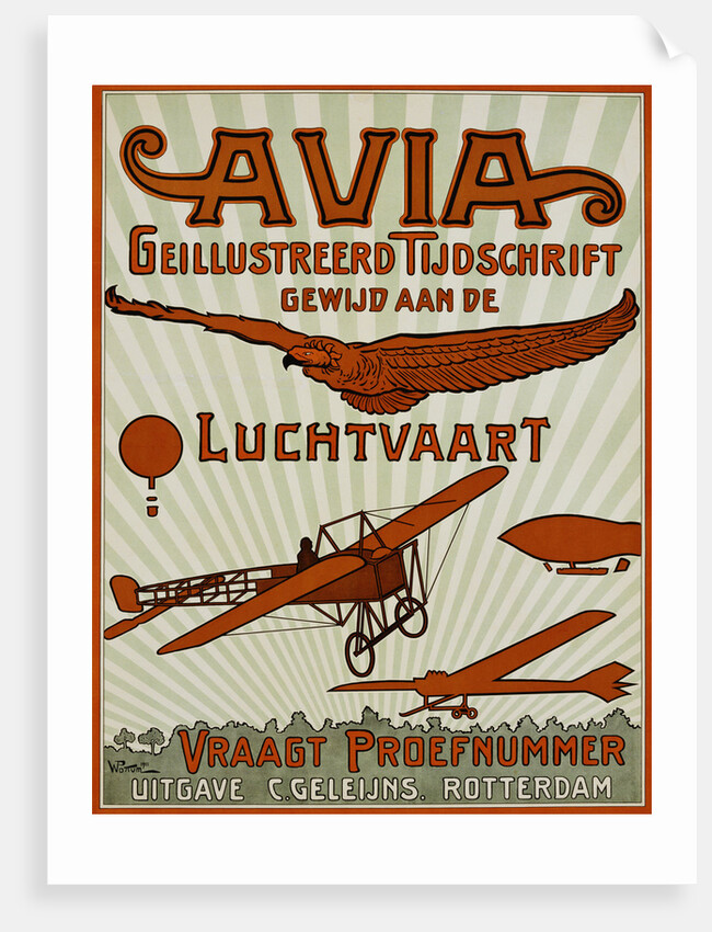 Avia Geillustreerd Tijdschrift Poster by Anonymous