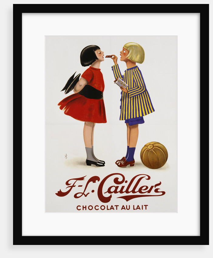 F-L Cailler's Chocolat au Lait Chocolate Advertisement Poster by Anonymous